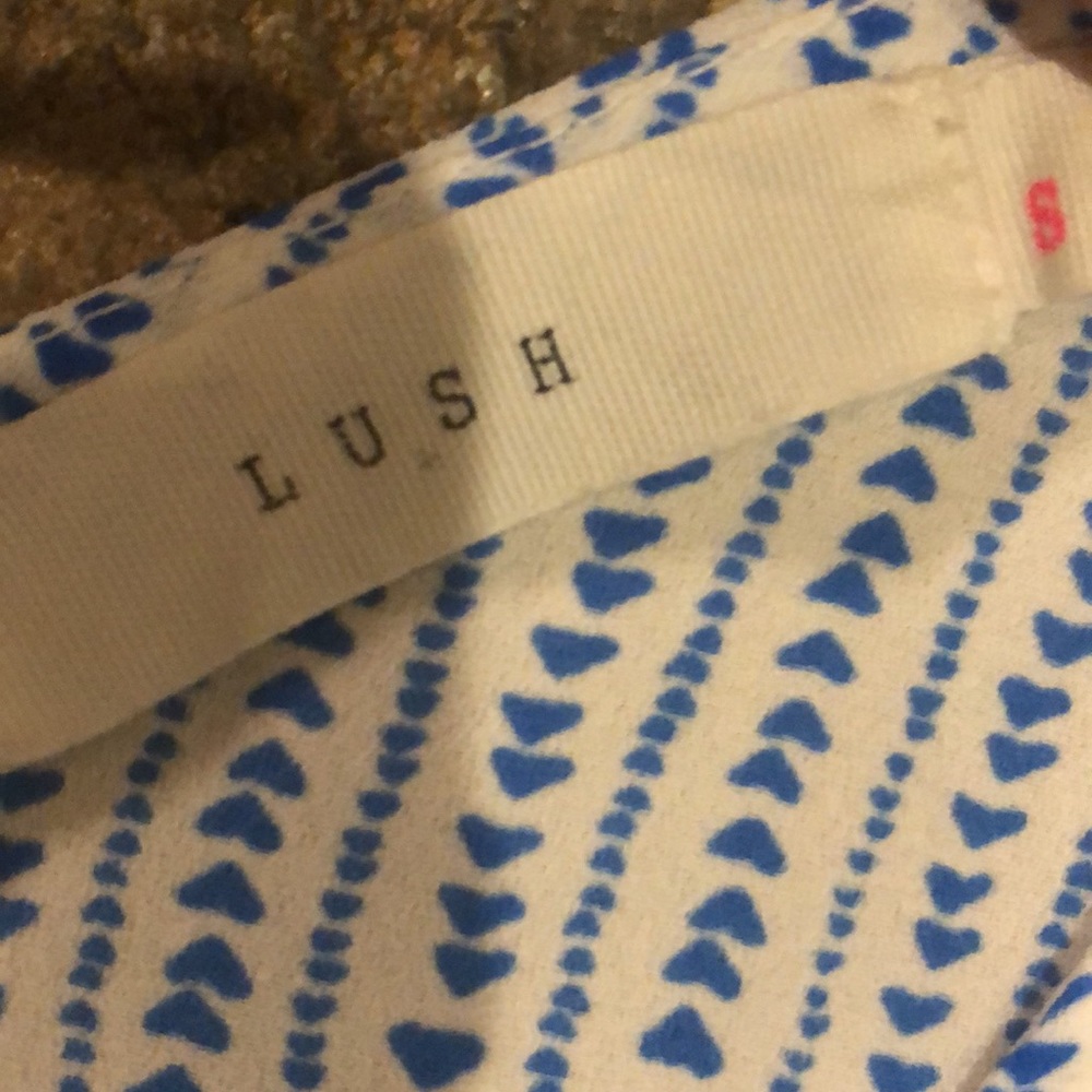 LUSH COLD SHOULDER SHORT SLEEVE BLOUSE S - Picture 5 of 6